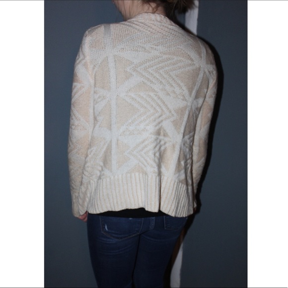 Tan and White Cardigan! - Picture 3 of 5